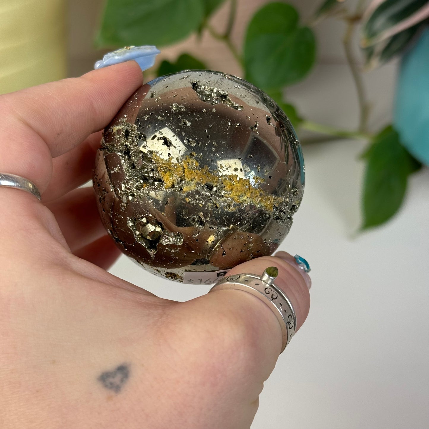 Cubic Pyrite Sphere - R