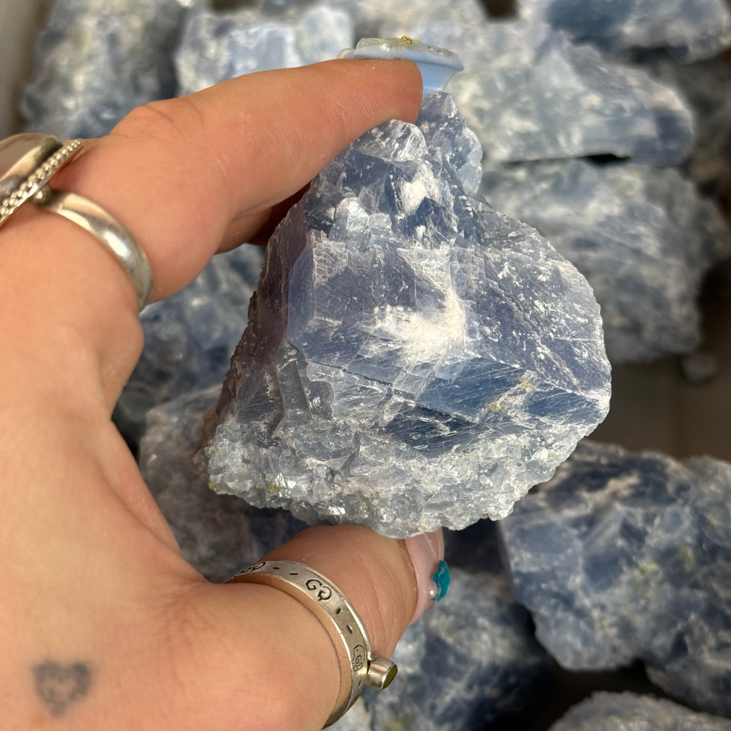 Raw Blue Calcite