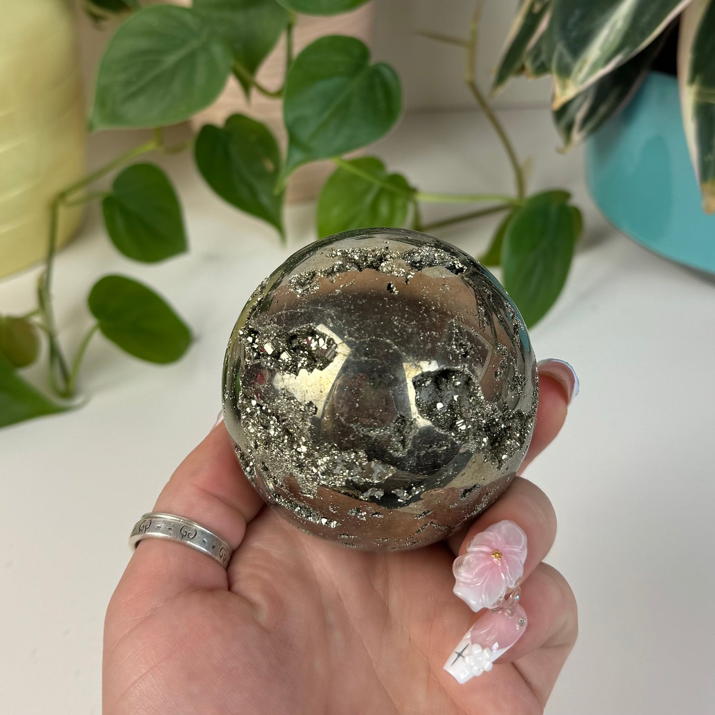 Cubic Pyrite Sphere - B