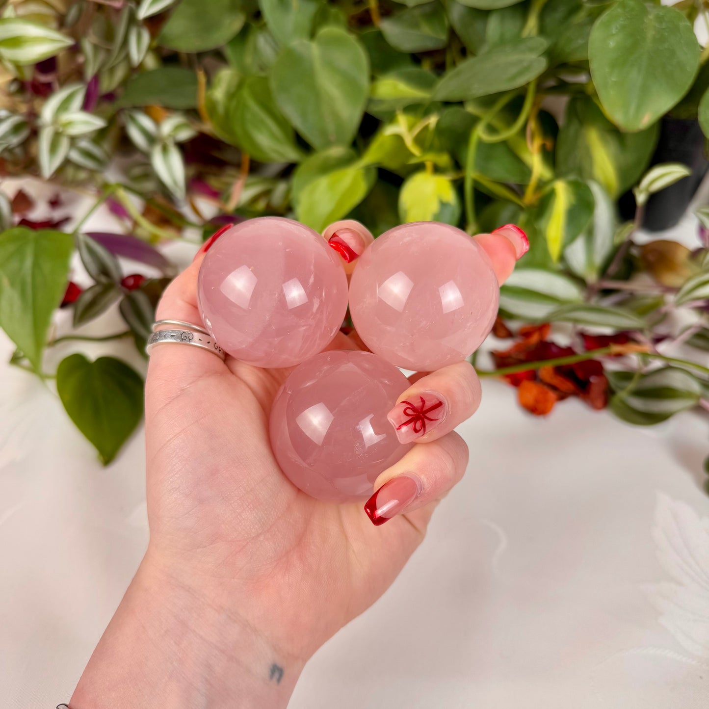 Mini Rose Quartz Sphere