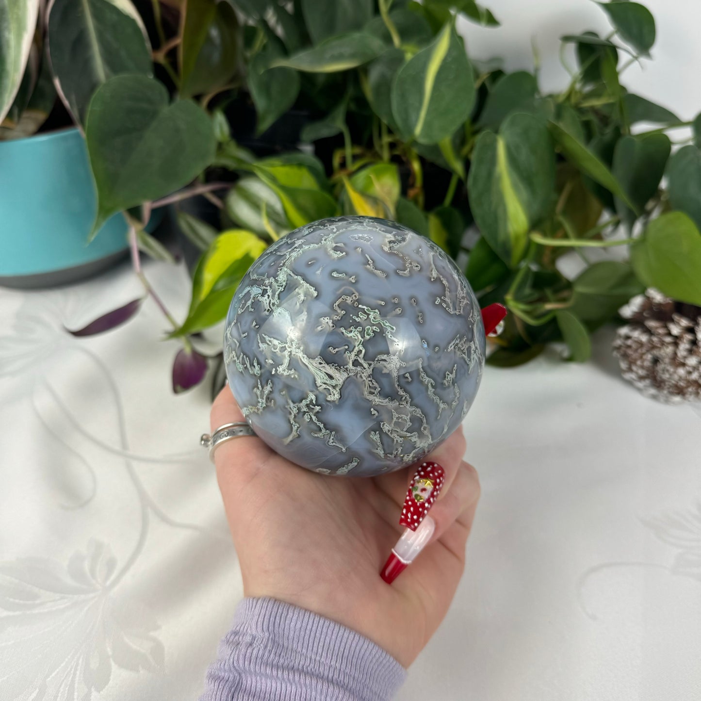 Moss Agate Sphere