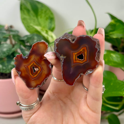 Perfect Malawi Agate Pair