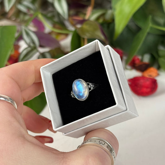 Adjustable Moonstone Ring