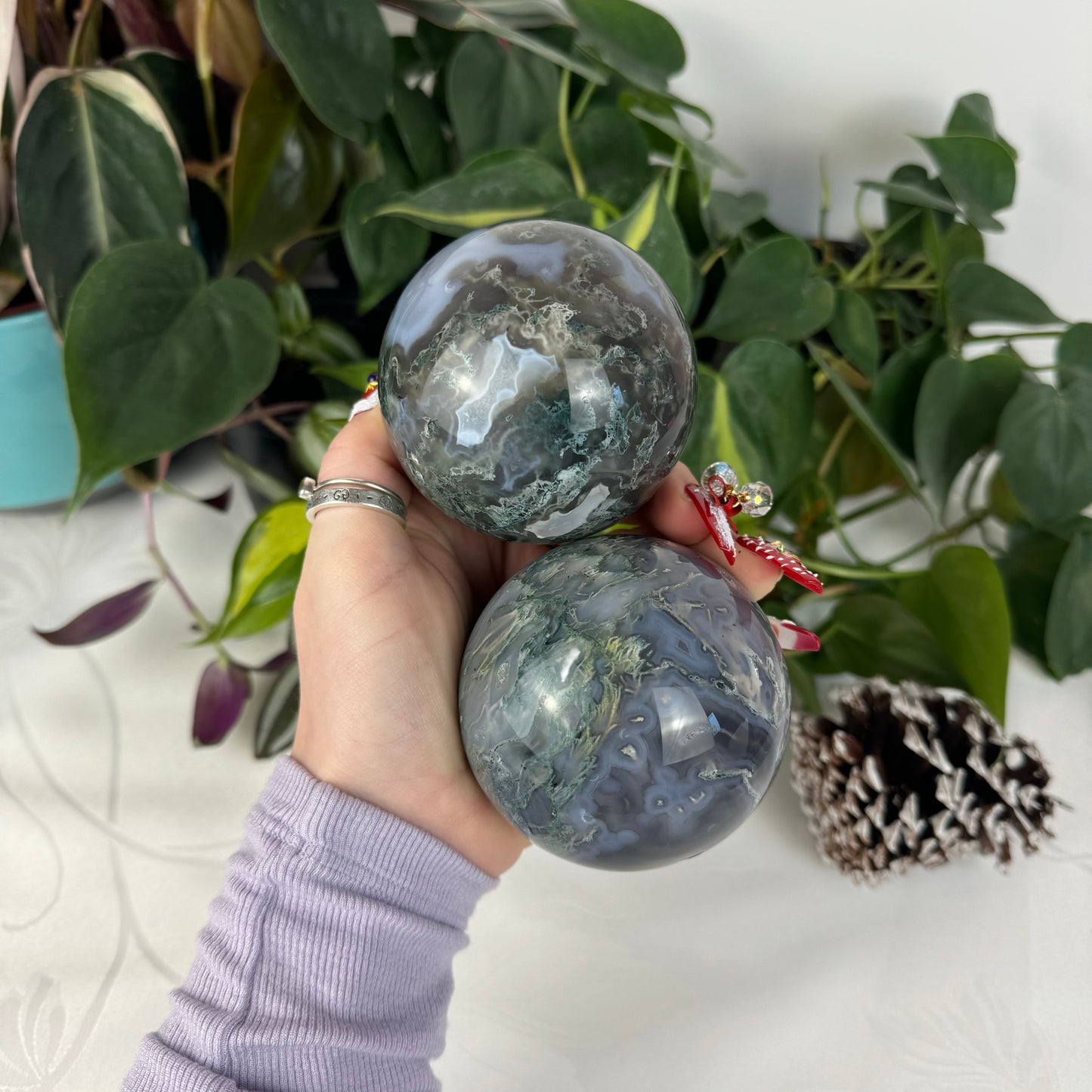 Moss Agate Sphere