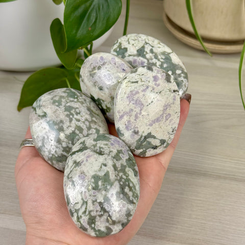Peace Jade Palm Stone