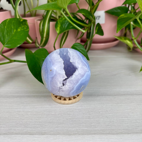 Druzy Blue Lace Agate Sphere