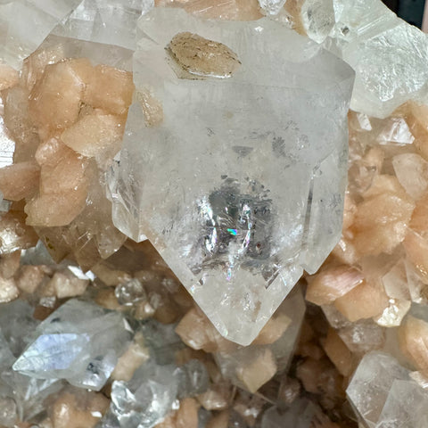 Insane Apophyllite & Peach Stilbite Cave