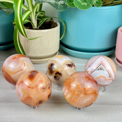 Pink Carnelian Sphere