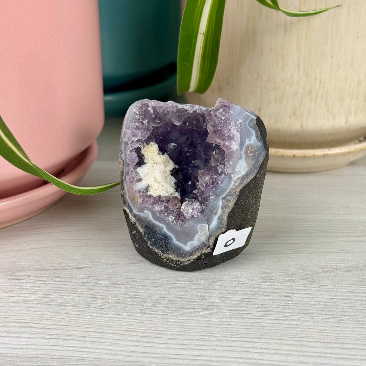 Mordenite/Okenite In Geode