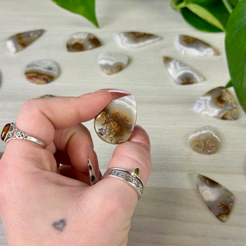 Scenic Moss Agate Cabochon 22 1 - Kenna's Crystals from TikTok