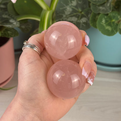Star Rose Quartz Sphere