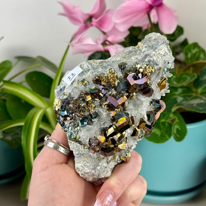 Iridescent Pyrite Specimen