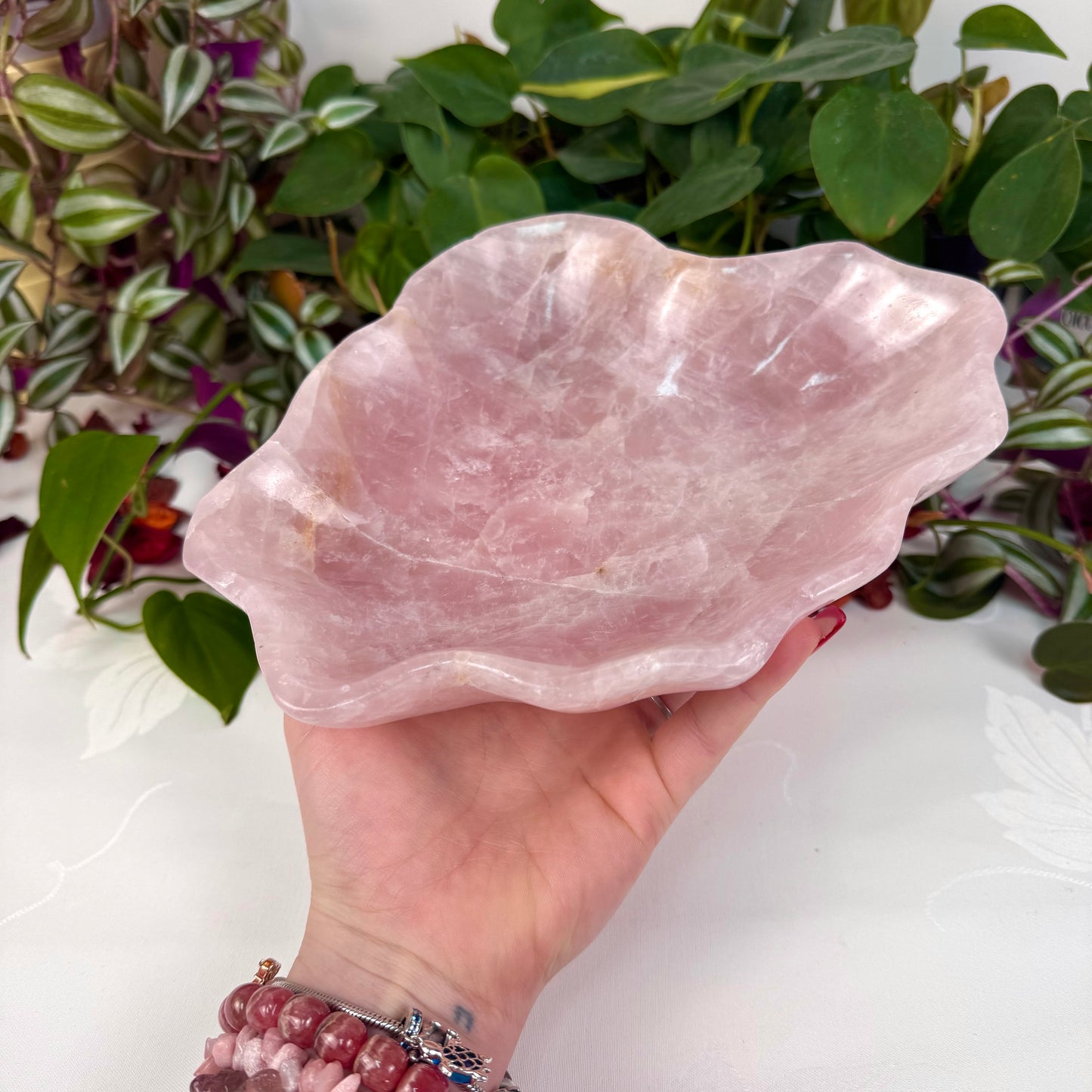 XL Rose Quartz Dish