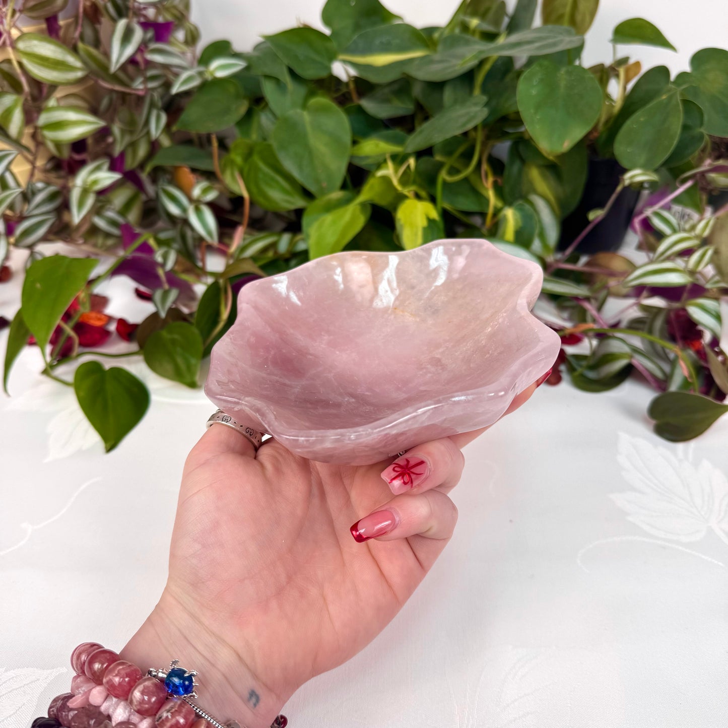 XL Rose Quartz Dish