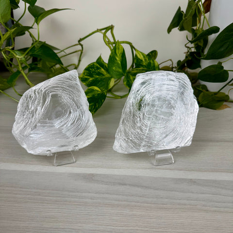 Fingerprint Selenite Slab