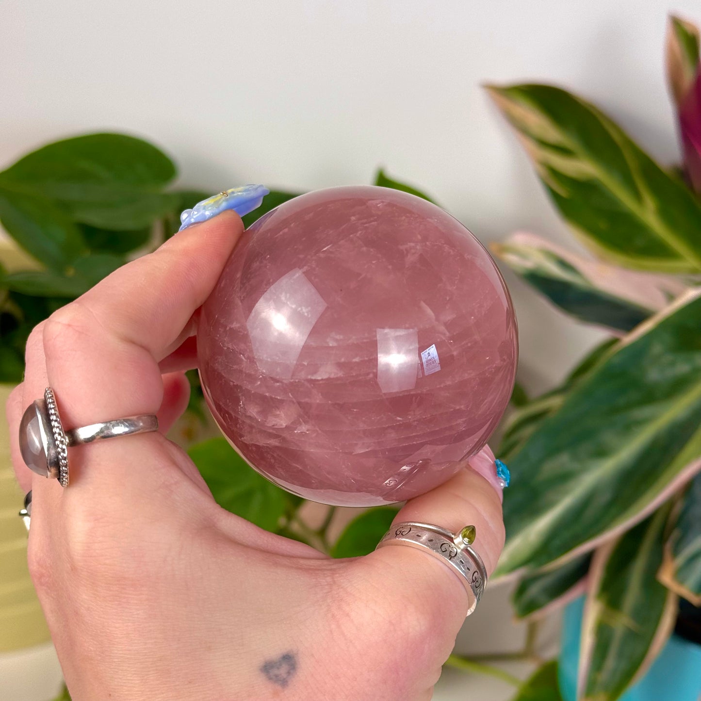 Jelly Rose Quartz Sphere