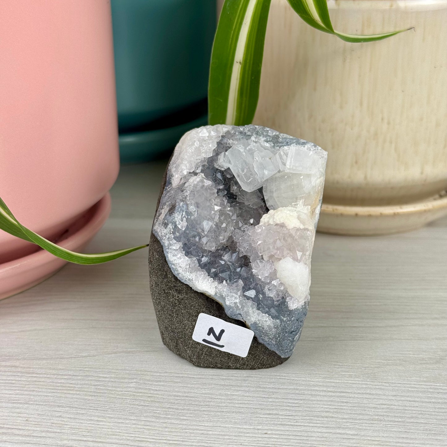 Mordenite/Okenite In Geode