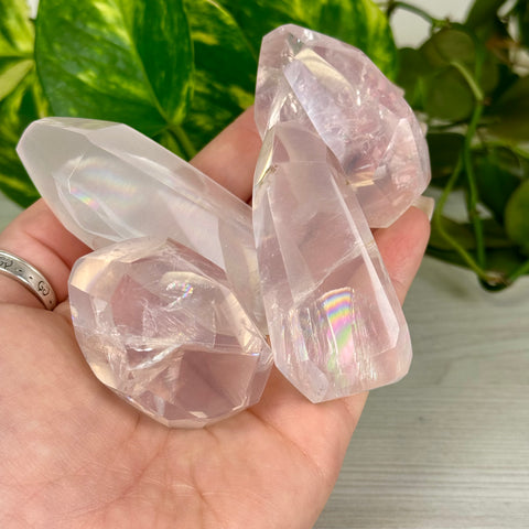 Rose Quartz Rainbow Gem