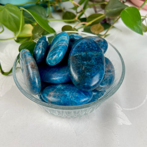 Blue Apatite Palm Stone