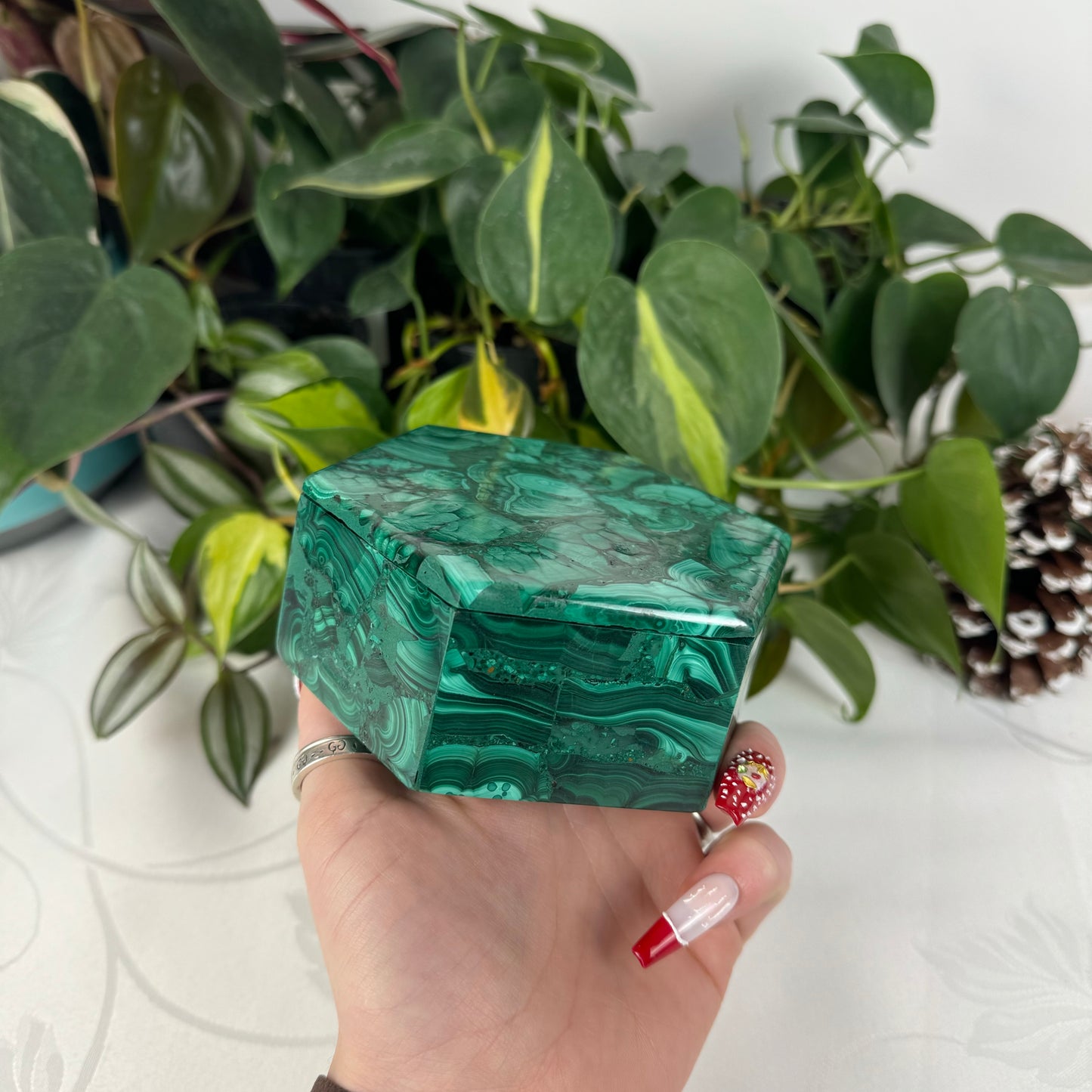 Malachite Jewelry Box