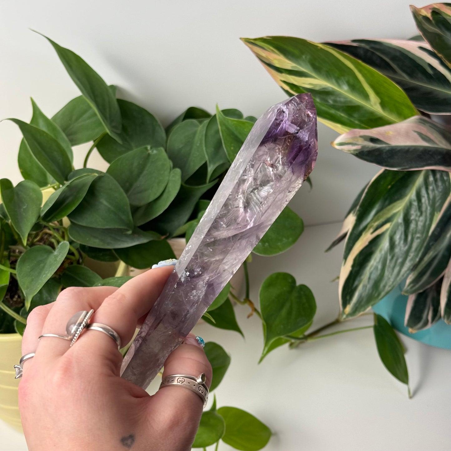 Smoky Amethyst Wand