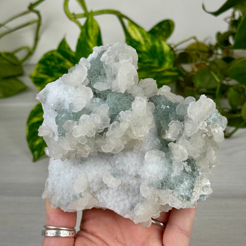 Minty Green Fluorite with Pink Calcite