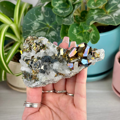 Iridescent Pyrite Specimen