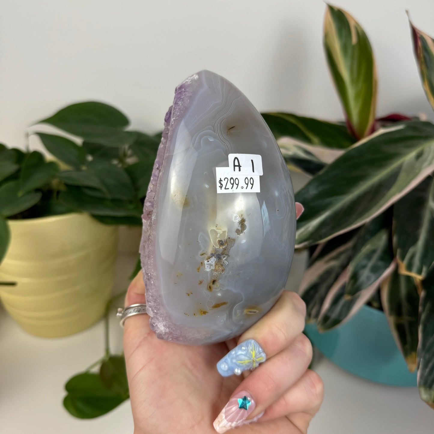 Druzy Agate Egg - A1