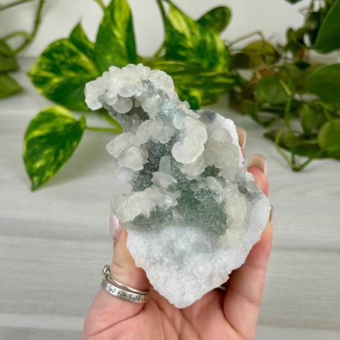 Minty Green Fluorite with Pink Calcite