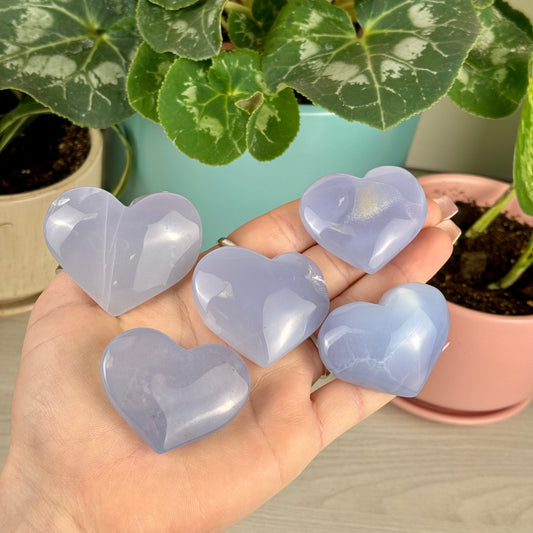 Turkish Blue Chalcedony Love Heart