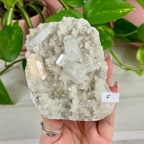 Sparkling White Chalcedony With Apophyllite