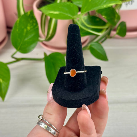 Sterling Silver Carnelian Ring