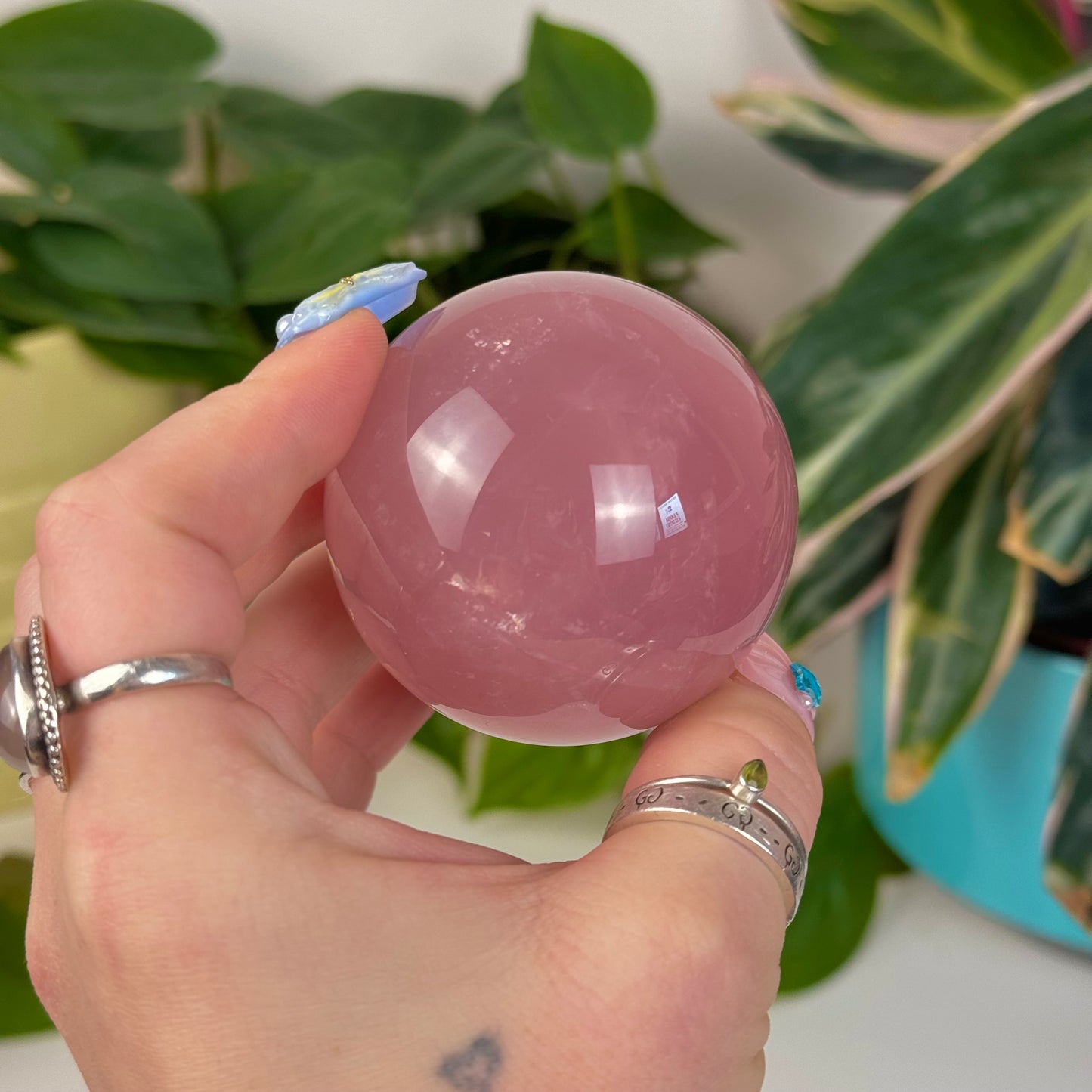 Jelly Rose Quartz Sphere