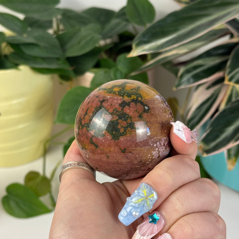Sea Jasper Sphere - D1