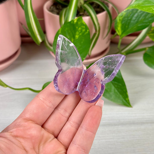 Amethyst 3D Butterfly - Crystal Carving
