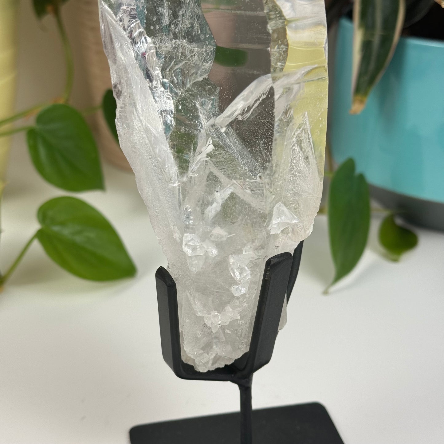 Incredible Lemurian Quartz (W/ Custom Stand) - O