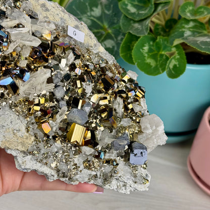 Iridescent Pyrite Specimen