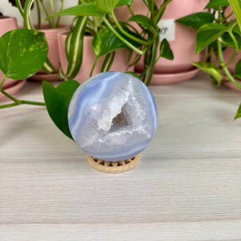 Druzy Blue Lace Agate Sphere