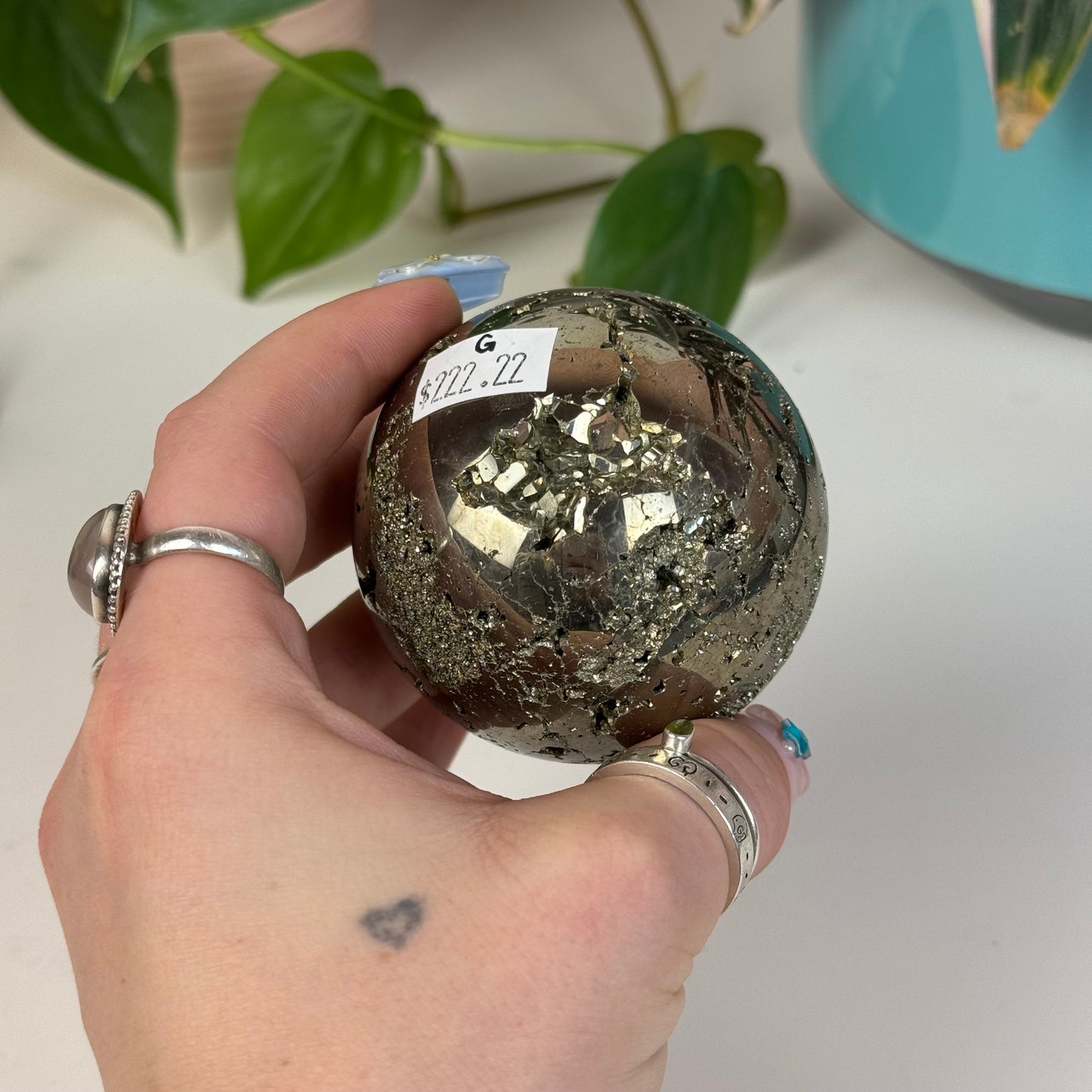 Cubic Pyrite Sphere - G