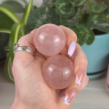 Star Rose Quartz Sphere
