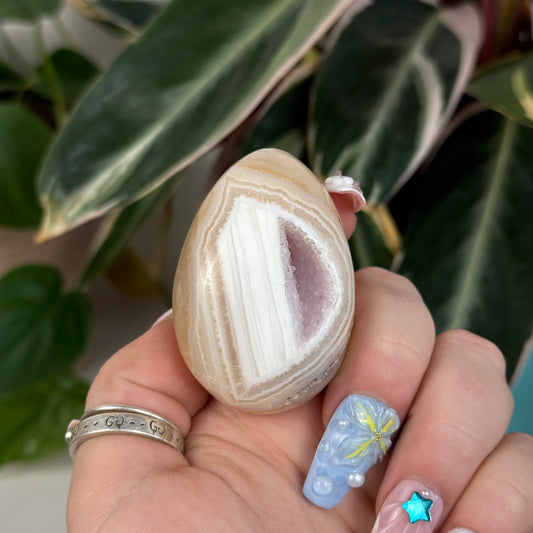 Druzy Agate Egg - F2