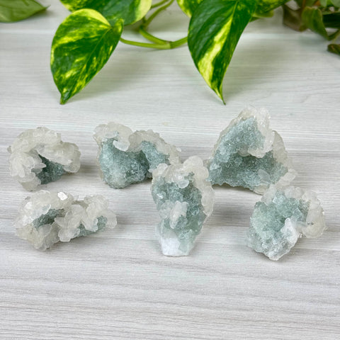 Minty Green Fluorite with Pink Calcite