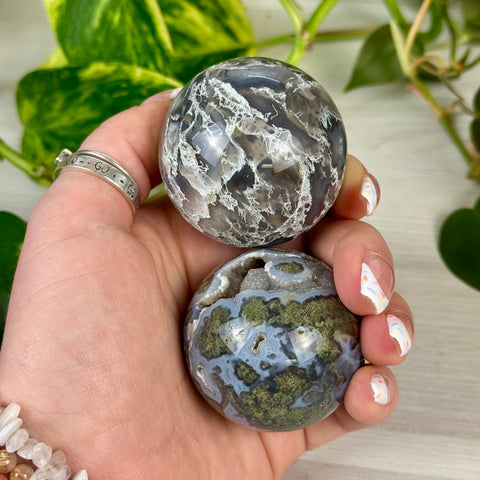 Incredible Moss Agate Sphere
