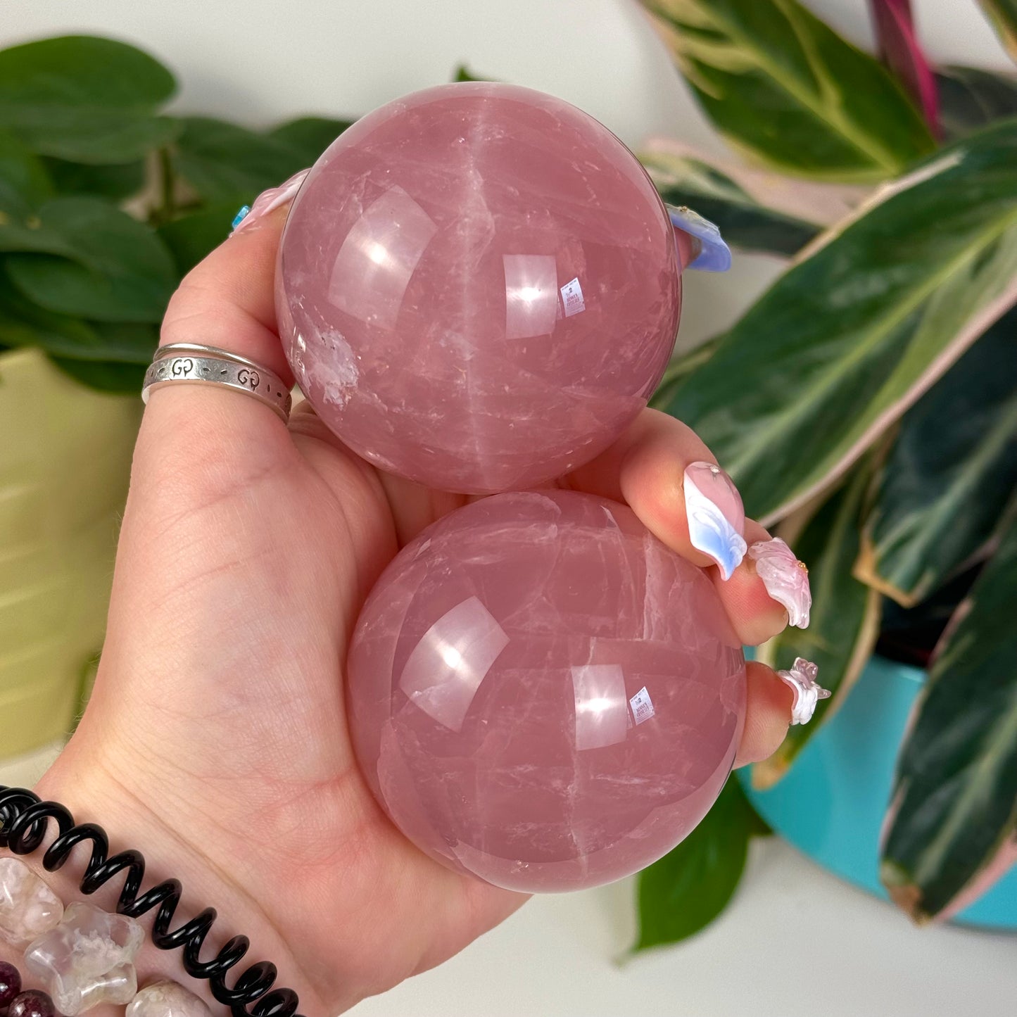 Jelly Rose Quartz Sphere