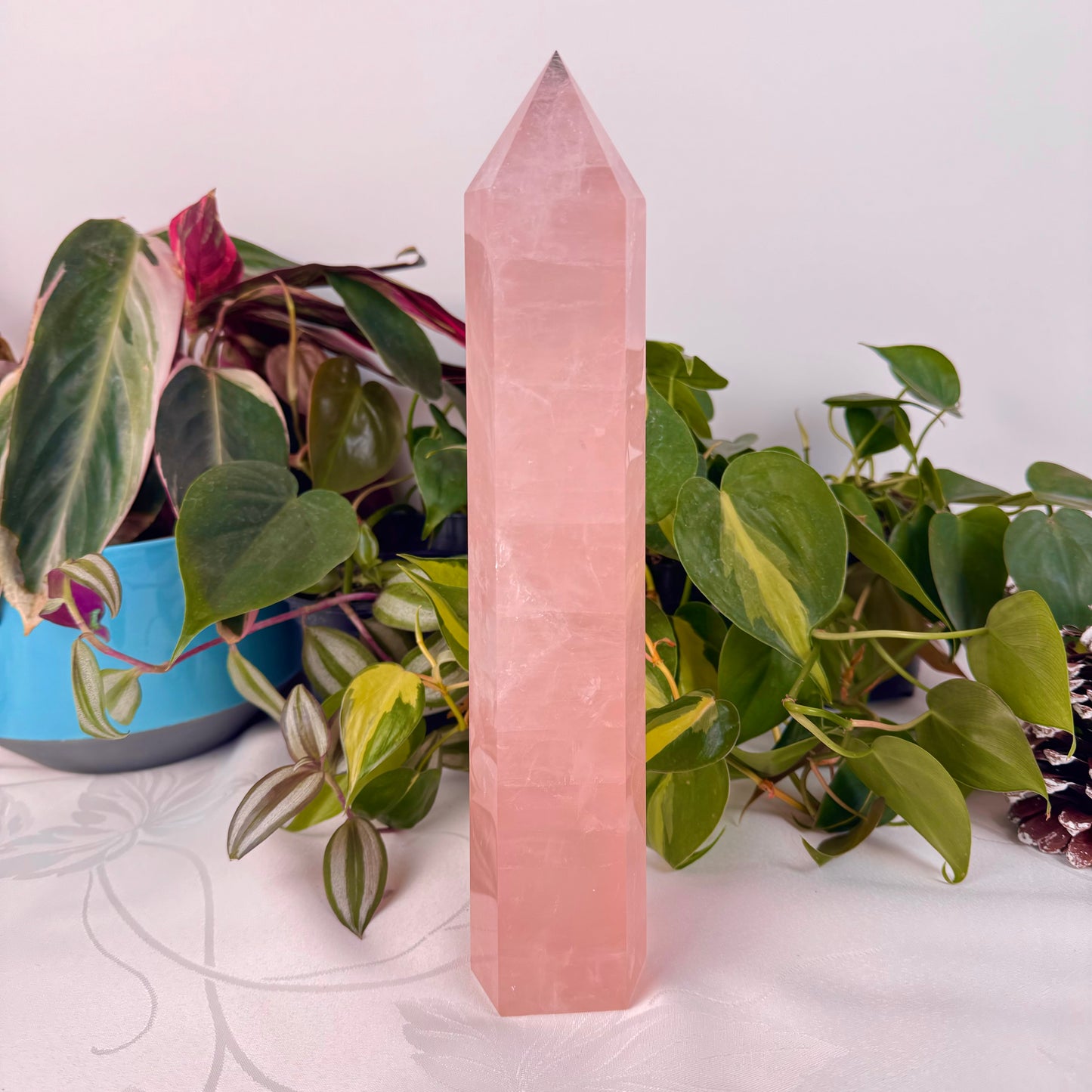 XL Rose Quartz Tower