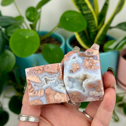 Cotton Candy Agate Cube