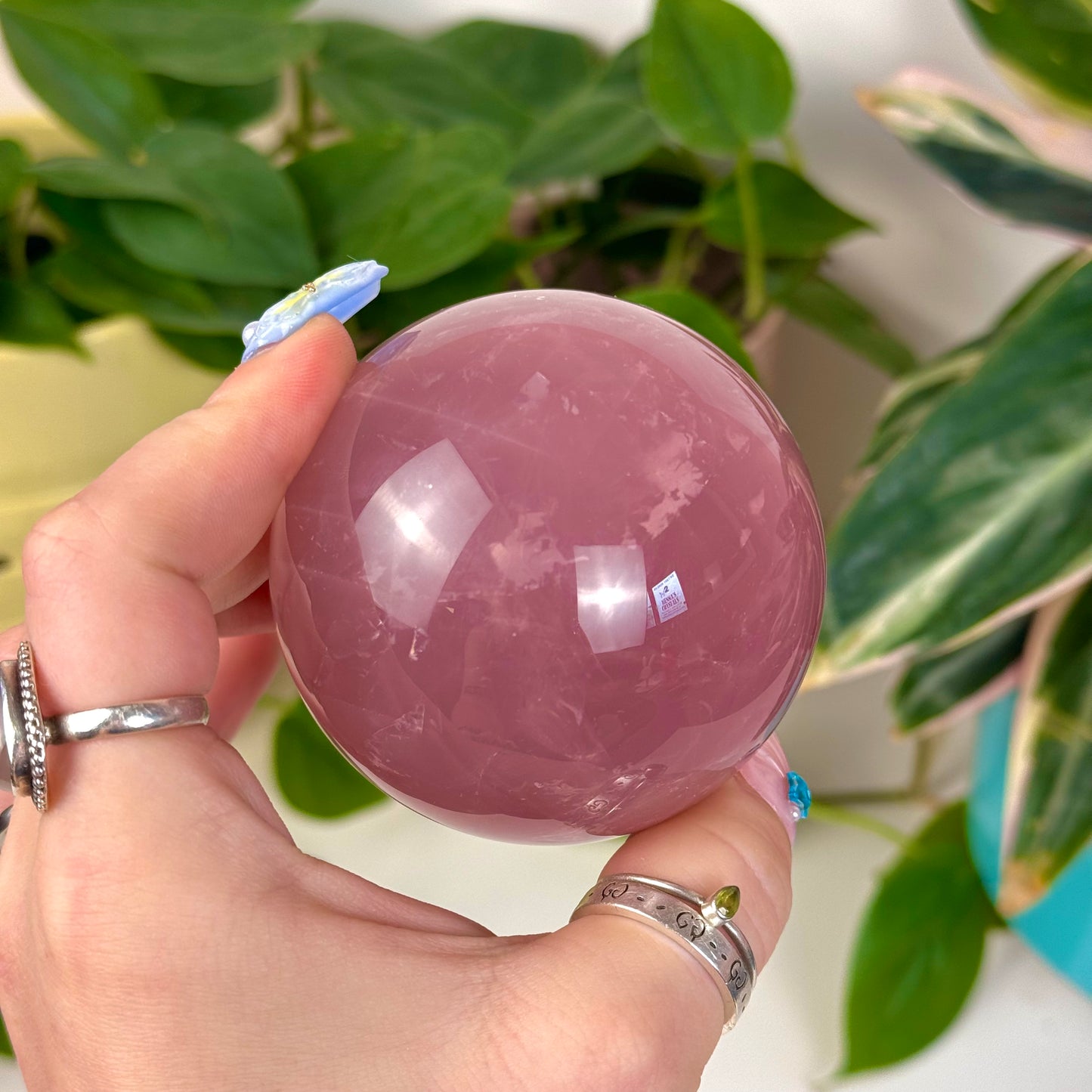 Jelly Rose Quartz Sphere