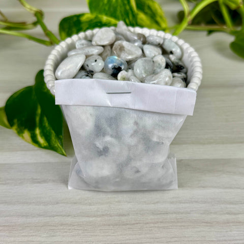 Rainbow Moonstone Pebbles (100g)