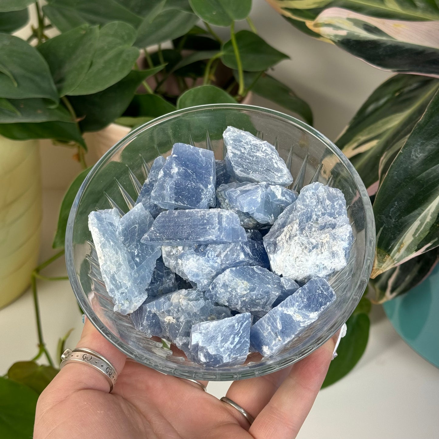 Raw Blue Calcite