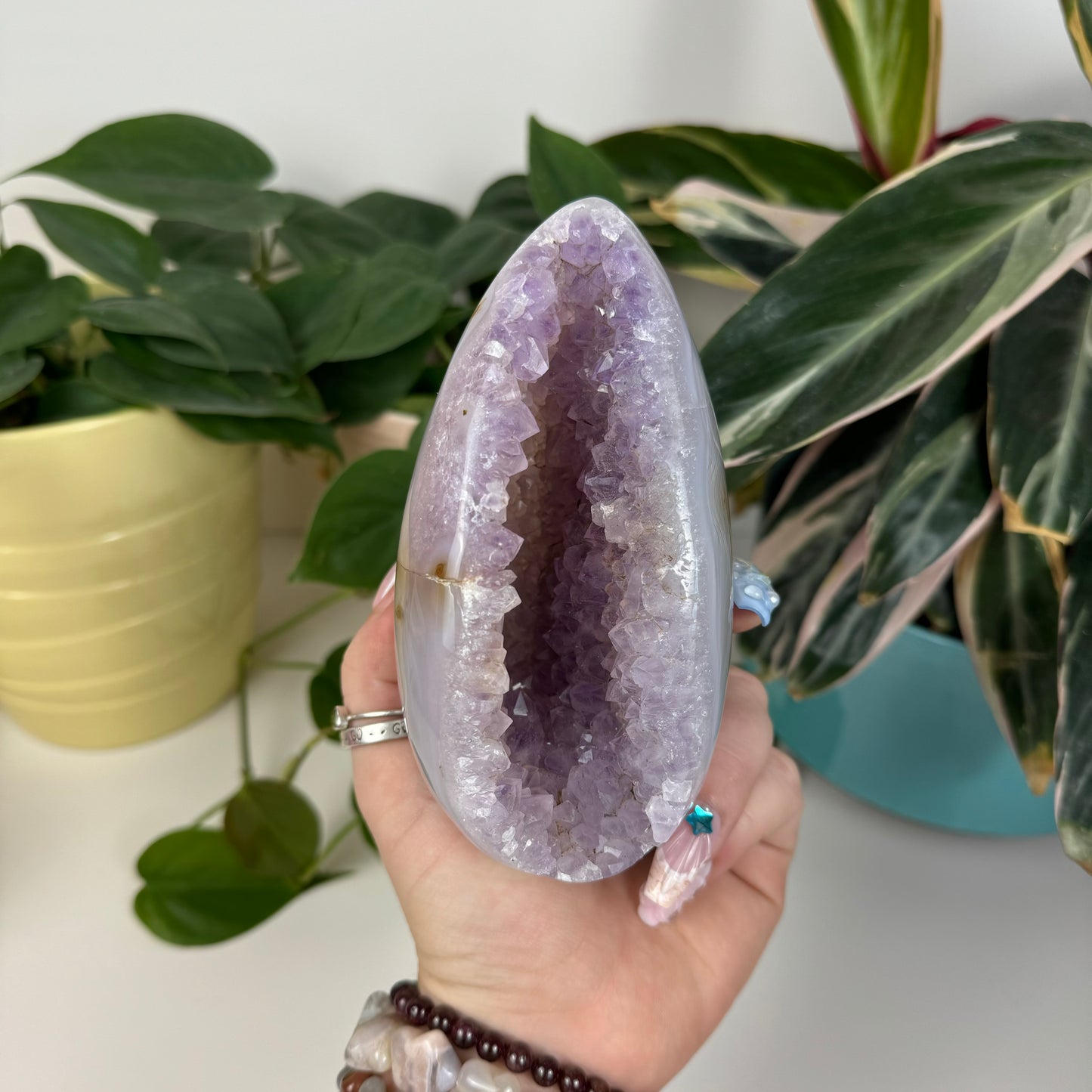 Druzy Agate Egg - A1